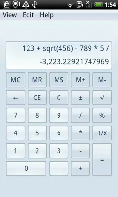 WinCalc7 android App screenshot 3